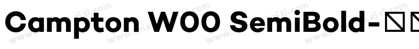 Campton W00 SemiBold字体转换